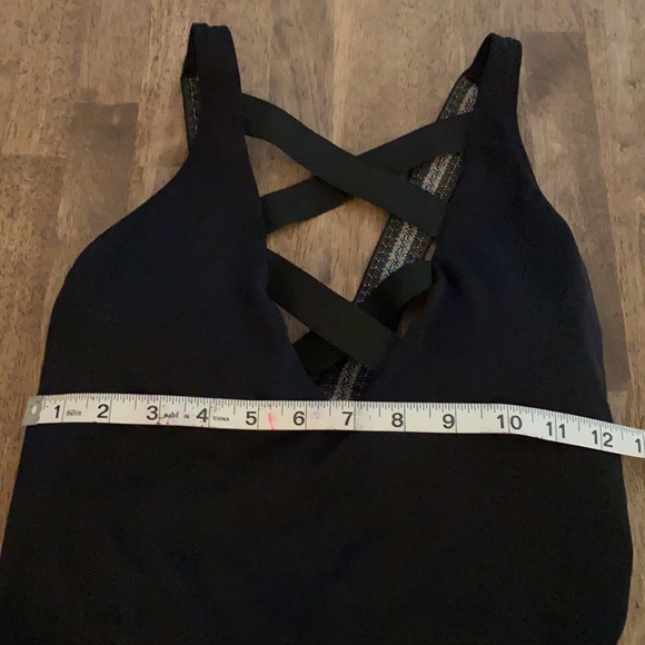 NWT JustFab beautiful black one piece lightly padded bathing suit. - Picture 7 of 10